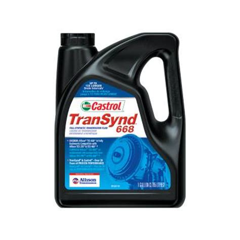 Premium, fully synthetic automatic <b>transmission</b> <b>fluid</b>; Specifically formulated for Allison <b>Transmission</b>® 1000, 2000, 3000, 4000, and H 40/50 EP Series On-Highway applications; Meets Allison <b>TES</b> 668™ and is backward compatible with Allison <b>TES</b> <b>295</b> ™ and <b>TES</b> 468™ ; Compatible with hybrid <b>transmissions</b>. . Tes 295 transmission fluid castrol